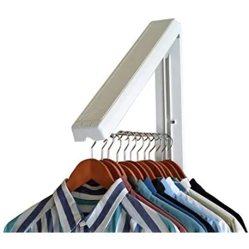 InstaHanger Closet Organizer, The Original Folding Drying Rack, Wall Mount - 2 Pack