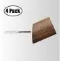 Anwenk Wooden Coat Hooks Large Wood Wall Hooks Wall Mounted Natural Modern Single Organizer Hangers Hat Hanger Towel Rack Clothes Hanger, Decorative Handmade Craft, 4Pack Large Size (Black Walnut)