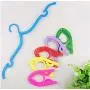 Travel Portable Cloth Hanger Rack Non-Slip Plastic Foldable Drying Clothespin Trouser Coat Towel Socks Storage Closet Organizer 10pcs Random Color
