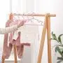 KPROE 20 Premium Childrens Hangers, Plastic, Heavy Duty Durable Tubular Baby Hangers for Laundry and Closet (Red)