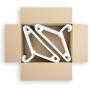 Neaties American Made White Plastic Hangers with Bar Hooks, Plastic Clothes Hangers Ideal for Everyday Use, Clothing Standard Hangers, 60pk (Renewed)