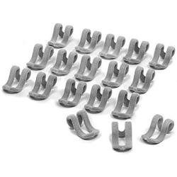 Hisght 20 Pcs Mini Flocking Clothes Hanger Hooks Space-Saving Cascading Hanger Hooks Hanger Connector Closet Organizer (Grey)