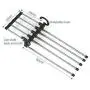 5pcs Random Color Multi-Function Stainless Steel 5 Tier Portable Clothes Hanger Pants Racks Trousers Hanger Clothes Storage Drying Hanger 5pcs Random Color Multi-Function Stainless Steel 5 Tier Portable Clothes Hanger Pants Racks Trousers Hanger Clothes Storage Drying Hanger