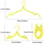 Baiwka Portable Folding Hangers, 10Pcs Multi-Function Clothes Hanger, Windproof/Non-Slip/Retractable/Lightweight, Plastic Clothing Hanger for Home, Travel, Holiday, Business Trip