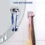 Robe Towel Hooks Coat Hooks, Double Prong Shower Holder for Razor Loofah Bathrobe [Self Adhesive - Heavy Duty Stainless Steel - Multi Purpose] Kitchen Hooks for Utensils, Bathroom Hanger Organizer