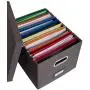 Internets Best Collapsible File Storage Organizer | Decorative Linen Filing & Storage Office Boxes | Letter/Legal | Grey | 2 Pack Internets Best Collapsible File Storage Organizer | Decorative Linen Filing & Storage Office Boxes | Letter/Legal | Grey | 2 Pack