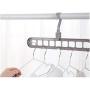 10pcs Random Color Space Saver Saving Wonder Metal Magic Hanger Clothes Closet Organize Hook