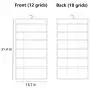 Hoomzia Hanging Closet Organizer Space Saver Bags, 30-Pocket Dual Sided Wall Shelf Wardrobe Organizers Storage Bags Oxford Cloth with Hanger (C-Pink) Hoomzia Hanging Closet Organizer Space Saver Bags, 30-Pocket Dual Sided Wall Shelf Wardrobe Organizers Storage Bags Oxford Cloth with Hanger (C-Pink)
