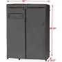 Simple Houseware Freestanding Cloths Garment Organizer Closet with Cover, Dark Gray
