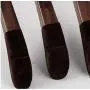 5 Pcs Non Slip Velvet Antique Wooden Coats Hanger, Deluxe Anti-Slip Flocked Walnut Wide Shoulder Wood 3cm Clothes Garment Hanger 5 Pcs Non Slip Velvet Antique Wooden Coats Hanger, Deluxe Anti-Slip Flocked Walnut Wide Shoulder Wood 3cm Clothes Garment Hanger