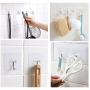Ansxiy Wall Hooks 13lb(Max) Transparent Reusable Seamless Hooks,Adhesive Hooks,Reusable Utility Hooks for Bathroom and Kitchen, Waterproof and Oil Proof,24 Pack