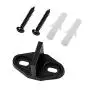 EaseLife Sliding Barn Door Hardware Hangers,J Shape,Black,Standard Size,2 Pcs