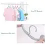 10 Pcs Travel Hangers - Portable Folding Clothes Hangers Travel Accessories Foldable Clothes Drying Rack for Travel (Blue)
