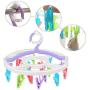 Rommeka Drying Hanger - Portable Circular Laundry Drying Rack with 16 Clips for Socks, Baby Clothes, Cloth Diapers, Bras, Towel, Underwear, Hat, Scarf, Pants, Gloves