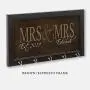 Mrs & Mrs Key Holder, Lesbian Gift, Gay Gift, Lesbian Wedding Gift, Gay Wedding Gift, Key Hanger, Wall Key Rack, Wall Key Holder, Key Holders, Personalized Gift, Home, Housewarming Gift, Wedding Gift