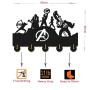 The Avengers Wall Hanger Key Holder Wall Hook Rails Triple Wall Art Clothing Hook Rack Hanger Wall Art Decoration Strong Adhesive Sticker Solid Wood Hooks A2