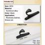 KFZ Hooks,Hat and Coat Hook,Wall Mounted Hook Hanger,Clothes Hook,Bath Towel Hook,LDS9016 Black Hardware (20)