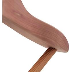 Household Essentials 26507 CedarFresh Deluxe Red Cedar Wood Coat Hanger with Fixed Bar