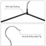 HOUSE DAY Shirt Hangers Metal Hangers Wire Hangers 40 Pack Strong Anti-Slip Hangers Rubber Coated Hangers 16.5 Inch Heavy Duty Hangers