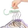 10pcs Random Color Hanger for Clothes Modern Style One Hanger Can Hold 5 Clothing Suit for Clothes Collector and Beautiful Lady Save Wardrobe Space