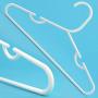 HANGERWORLD 40 White 11.4inch Plastic Kids Coat Clothes Garment Pants Skirt Bar Baby Toddler Hangers