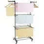 Wilbur Charley 3-Layer Portable Clothes Drying Rack Rolling Garment Clothing Rack Storage Shelf Organizer Clothes Hangers Folding Laundry Dryer Hanger for Indoor,Outdoor (Gray) Wilbur Charley 3-Layer Portable Clothes Drying Rack Rolling Garment Clothing Rack Storage Shelf Organizer Clothes Hangers Folding Laundry Dryer Hanger for Indoor,Outdoor (Gray)