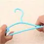 Peony red 10Pcs/Set Portable Children Clothes Hanger Toddler Baby Clothes Coat Plastic Hangers Hook Household for Kids Clothing Organizer,Yellow