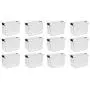 STERILITE Ultra Latch Storage Boxes (12 Count, Clear,30 Quart) STERILITE Ultra Latch Storage Boxes (12 Count, Clear,30 Quart)