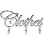 Comfify Contemporary Style Clothes Hook Rack Multi-Purpose Aluminum Modern Coat Rack, Removable Wall Hanger, Clothing Hooks - 3 Coat Hooks, Cursive Font Design, Polished Finish - Includes Screws Comfify Contemporary Style Clothes Hook Rack Multi-Purpose Aluminum Modern Coat Rack, Removable Wall Hanger, Clothing Hooks - 3 Coat Hooks, Cursive Font Design, Polished Finish - Includes Screws