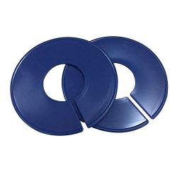 AKYUHER72 10Pcs Multicolor Clothing Rack Size Dividers Blank Round Hangers Dividers Hangers Label Clothes Organize Clothing Rack Marking Tool(Blue)