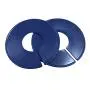 AKYUHER72 10Pcs Multicolor Clothing Rack Size Dividers Blank Round Hangers Dividers Hangers Label Clothes Organize Clothing Rack Marking Tool(Blue)