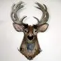 Deer Head Coat Rack, Hat Rack, Decorative Home Storage, Handmade on Engraved Rustic Wood, Key Hanger, Dog Leash Holder, Entryway Foyer Hallway Office Bedroom Man Cave Hunter Decor, Wall Mount Deer Head Coat Rack, Hat Rack, Decorative Home Storage, Handmade on Engraved Rustic Wood, Key Hanger, Dog Leash Holder, Entryway Foyer Hallway Office Bedroom Man Cave Hunter Decor, Wall Mount