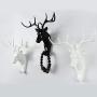 BUYITNOW Animal Head Decorative Wall Hook Single Hanger Heavy Duty Resin Hanging Coat Clothes Wall Sculptures Home Ornament