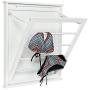 Honey-Can-Do DRY-04446 Small Wall-Mounted Drying Rack, White