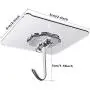 KALIM Wall Hooks, Seamless, Transparent and Reusable, 22lb(Max), Waterproof and Oil Proof, Heavy Duty Self-Adhesive Hooks for Bathroom, Kitchen, Wardrobe and shelve, etc.(12 Pcs) KALIM Wall Hooks, Seamless, Transparent and Reusable, 22lb(Max), Waterproof and Oil Proof, Heavy Duty Self-Adhesive Hooks for Bathroom, Kitchen, Wardrobe and shelve, etc.(12 Pcs)