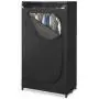 Whitmor Portable Wardrobe Clothes Closet Storage Organizer with Hanging Rack - Black Color - No-tool Assembly - See Through Window - Washable Fabric Cover - Extra Strong & Durable - 19.75 x 36 x 64” Whitmor Portable Wardrobe Clothes Closet Storage Organizer with Hanging Rack - Black Color - No-tool Assembly - See Through Window - Washable Fabric Cover - Extra Strong & Durable - 19.75 x 36 x 64”