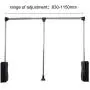 Probrico Pull Down Wardrobe Lift Heavy Duty Adjustable Wardrobe Clothing Rail Clothes Hanger Closet Rod for Wardrobe Bedroom Closet Space Saving (32.68inch-42.28inch) Probrico Pull Down Wardrobe Lift Heavy Duty Adjustable Wardrobe Clothing Rail Clothes Hanger Closet Rod for Wardrobe Bedroom Closet Space Saving (32.68inch-42.28inch)
