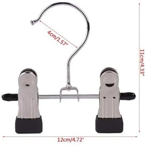 KYCPTNFJ 5 Pcs Adjustable Stainless Steel Shoe Rack Pants Folder Boot Hanger Holder Portable Travel Laundry Hanging Clothes Sock Clip KYCPTNFJ 5 Pcs Adjustable Stainless Steel Shoe Rack Pants Folder Boot Hanger Holder Portable Travel Laundry Hanging Clothes Sock Clip