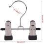 KYCPTNFJ 5 Pcs Adjustable Stainless Steel Shoe Rack Pants Folder Boot Hanger Holder Portable Travel Laundry Hanging Clothes Sock Clip