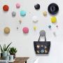 Home Decoration Coat Hook/Robe Hook Japan Style Wall Hangers for Keys/Clothes DIY Wood Handbag Holder Wooden Hangers,15cm,Dark Gray