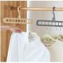 10pcs Random Color Multi-Port Support Circle Clothes Hanger, Clothes Drying Rack Multifunction Plastic Scarf Clothes Hangers Hangers Storage Racks