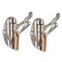 XOGOLO Swivel Hook 2 Pack for Heavy Duty Folding Swing Arm Triple Coat Hook with Multi Three Foldable Arms Towel/Clothes Hanger for Bathroom Kitchen Garage Wall Mount, Brushed Nickel XOGOLO Swivel Hook 2 Pack for Heavy Duty Folding Swing Arm Triple Coat Hook with Multi Three Foldable Arms Towel/Clothes Hanger for Bathroom Kitchen Garage Wall Mount, Brushed Nickel