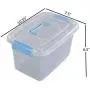 Doryh 5 L Plastic Storage Bin with Lid, Clear Transparent Boxes with Handles Set of 6 Doryh 5 L Plastic Storage Bin with Lid, Clear Transparent Boxes with Handles Set of 6