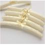 35cm 5pcs Random Color Padded Clothes Hangers, Satin Covered Non-Slip Hanger for Wedding Dress