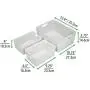 mDesign Plastic Stackable Home Storage Organizer Boxes with Lid Cover for Kitchen, Closet, Pantry, Bedroom, Bathroom, Hallway, Entryway to Hold Household Accessories, Set of 3 - Light Gray/Clear mDesign Plastic Stackable Home Storage Organizer Boxes with Lid Cover for Kitchen, Closet, Pantry, Bedroom, Bathroom, Hallway, Entryway to Hold Household Accessories, Set of 3 - Light Gray/Clear