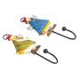 Monrocco Set of 2 Decorative Rooster Design Mounted Wall Hooks Hangers Rack for Hat, Home Car Key, Towel, Cloth