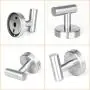 Bathroom Towel Hooks, 4 Pack Coat Hook Round Wall Hooks for Cabinet Closet Door, Heavy Duty Robe Hook, Two Ways to Install (Drill and Adhesive) for Bath Bedroom Kitchen Garage Hotel Bathroom Towel Hooks, 4 Pack Coat Hook Round Wall Hooks for Cabinet Closet Door, Heavy Duty Robe Hook, Two Ways to Install (Drill and Adhesive) for Bath Bedroom Kitchen Garage Hotel