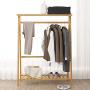 ZHHL Wooden Coat Rack,Coat Hangers Bamboo Bedroom Mobile Hanger Multifunction Hanging Clothes Rack [4 Size Optional] (Size : 100CM)