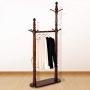 AIDELAI Coat Rack Solid Wood European Double Pole Modern Simple Creative Coat Rack Wall Hanging Door Clothes Rack Bedroom Wall Hangers