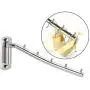 1/2 Pcs Folding Wall Mounted Clothes Hanger Rack, Floor Stainless Steel Clothing Hanging Clothes Hook with Swing Arm Holder Heavy Duty Drying Rack (1-Pack) 1/2 Pcs Folding Wall Mounted Clothes Hanger Rack, Floor Stainless Steel Clothing Hanging Clothes Hook with Swing Arm Holder Heavy Duty Drying Rack (1-Pack)